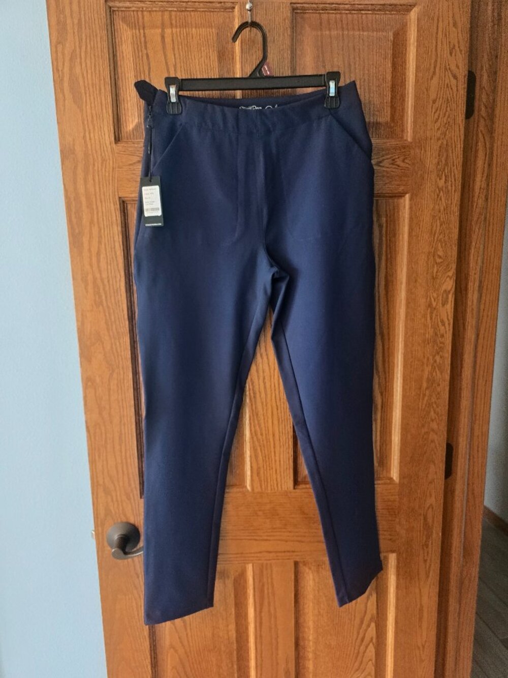 Title Straight Down Lexi Pant NWT Women’s 8 Navy Golf Stretch